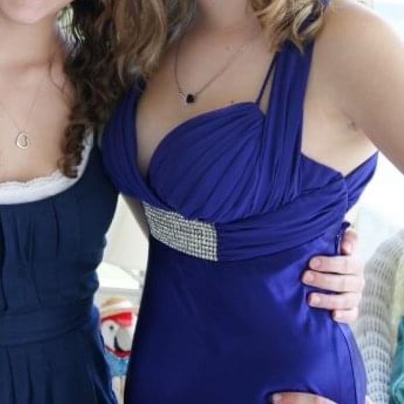 Betsy & Adam Purple Prom Dress - Picture 5 of 8